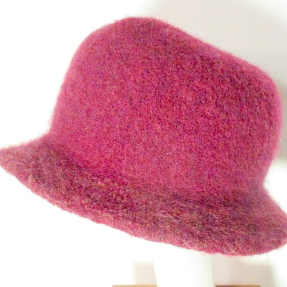 InfiniteElaine Accessories - NEW Handmade Raspberry Pink Bucket Derby Hat